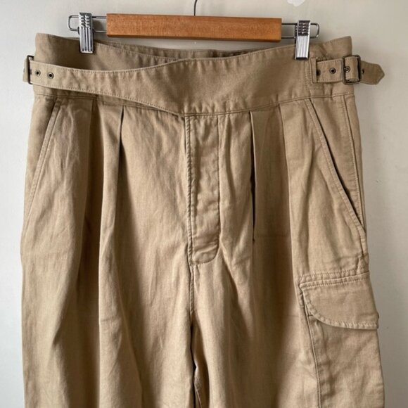 banana republic heritage explorer pant size 12 in Utilitarian Khaki linen cotton - Picture 7 of 13